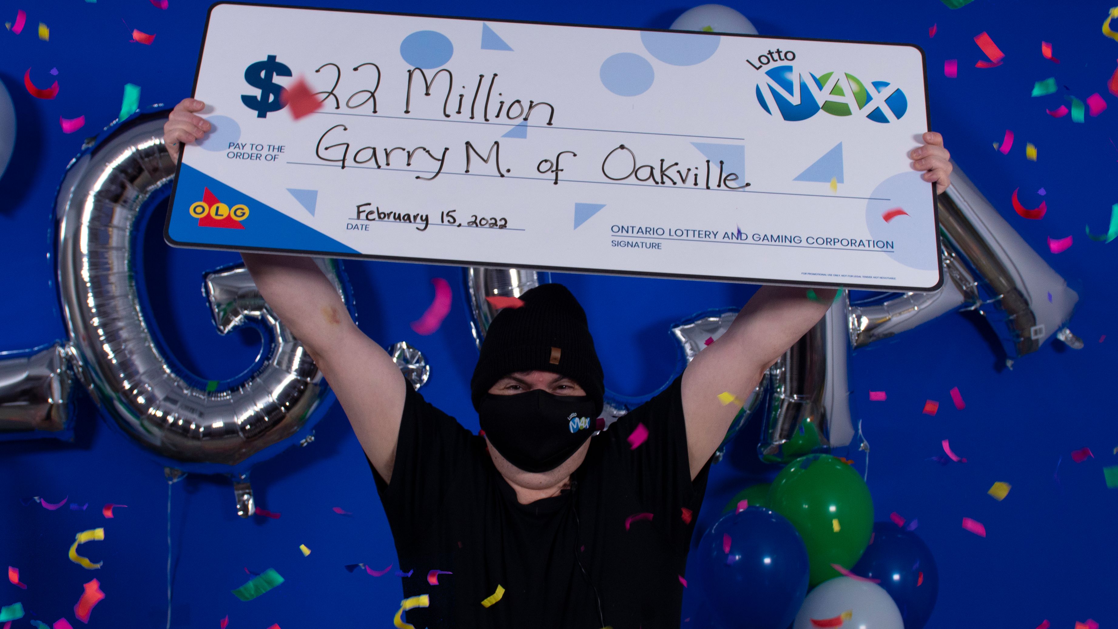 Garry Myles of Oakville, Ontario win $22M in Lotto Max Jan. 18, 2022 draw. | OLG